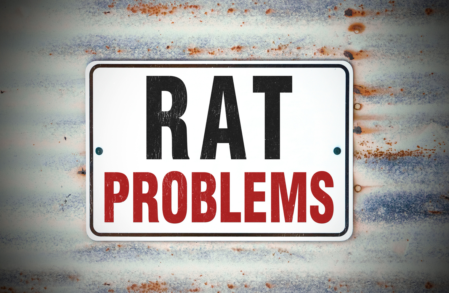 Rat Problems Sign